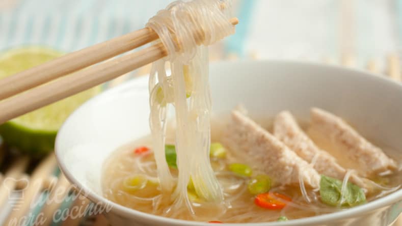 Sopa de noodles chinos