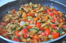 Verduras para el risotto
