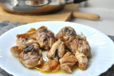 Pollo al ajillo, receta tradicional