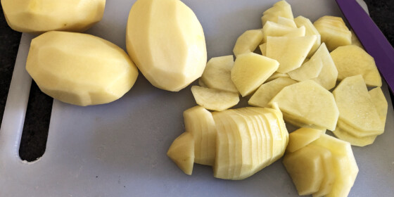 Cómo cortar las patatas para la tortilla